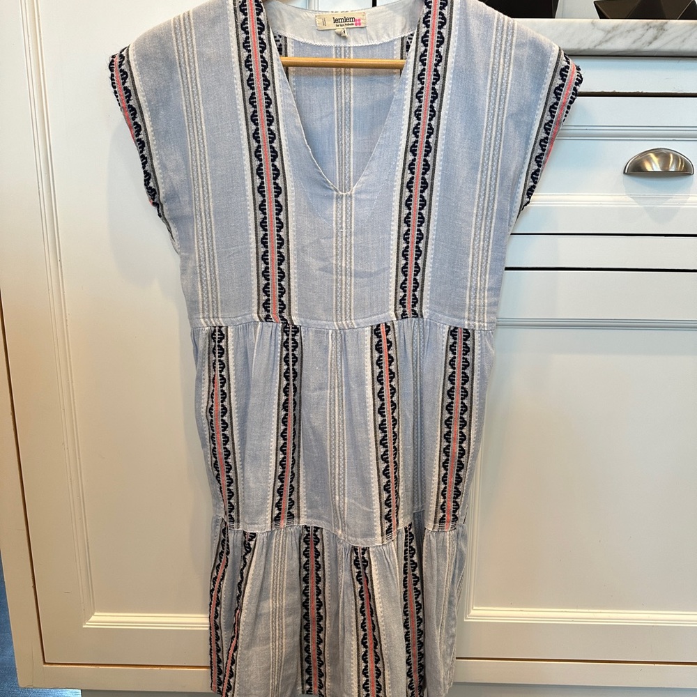 Lemlem printed mini dress sz xs